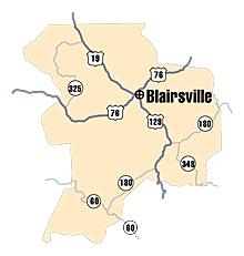 Blairsville Georgia Map
