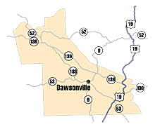Dawsonville Georgia Map