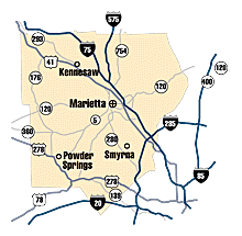 Kennesaw Georgia Map