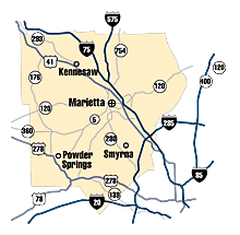 Smyrna Georgia Map